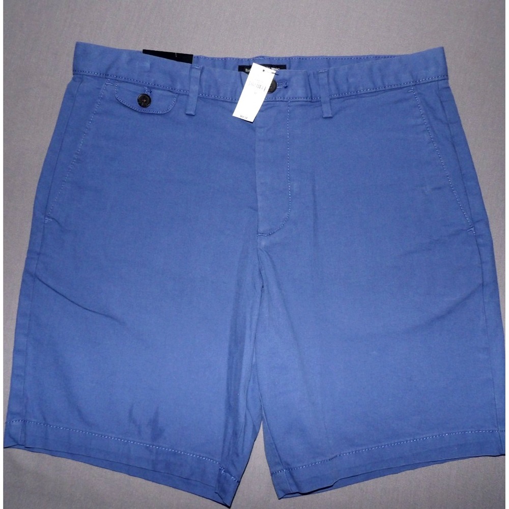 NEW! Banana Republic Stretch Blue 9" Lived In Chino Shorts Men's 33 NWT!